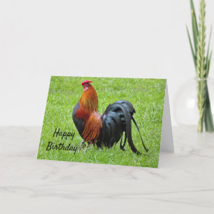 Carte Anniversaire du coq