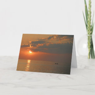 Carte Anniversaire du coucher du soleil