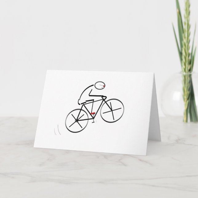 Carte Anniversaire du cycliste (Devant)