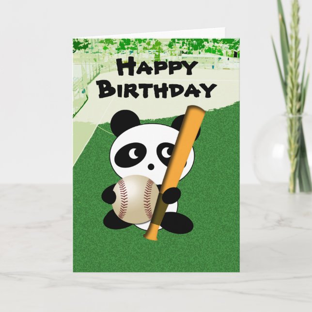 Carte Anniversaire du fan de baseball (Devant)