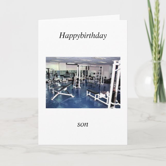 Carte anniversaire du fils (Devant)