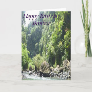 Carte Anniversaire du Frère de la cascade