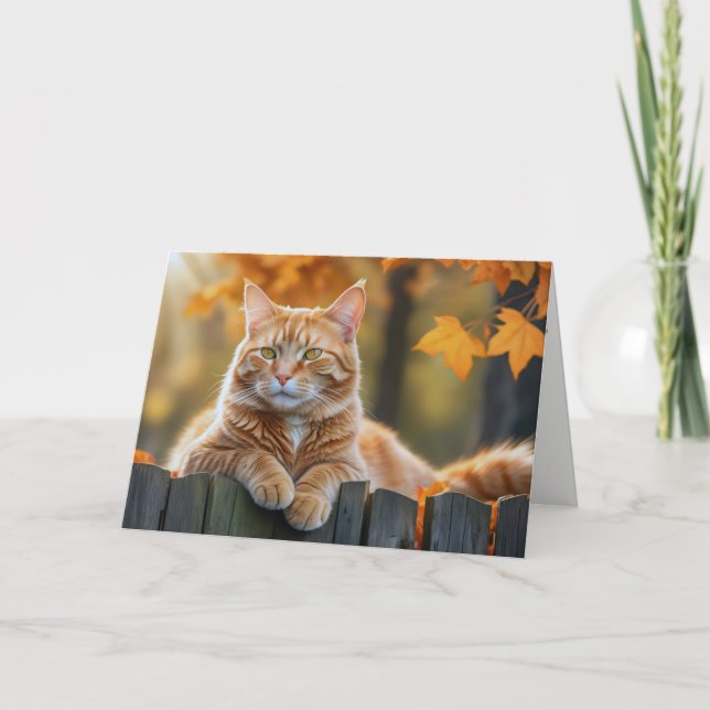 Carte Anniversaire du gingembre d'automne (Devant)