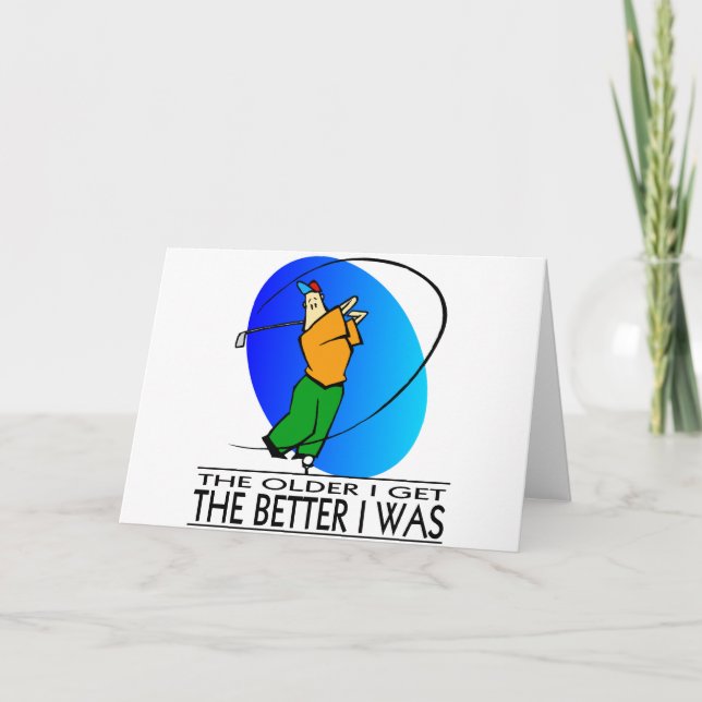 Carte Anniversaire du golfeur (Devant)