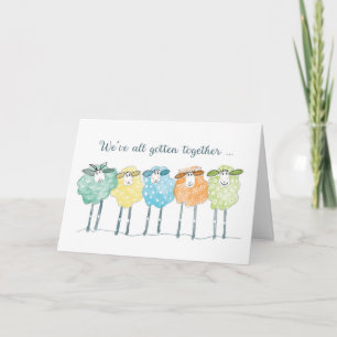 Carte Anniversaire Du Groupe Avec Mouton Drôle