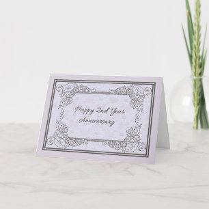 Carte Anniversaire du Mariage de la 2e année en perruque