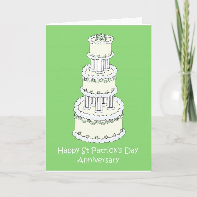 Carte Anniversaire du Mariage de la Saint Patrick (Devant)