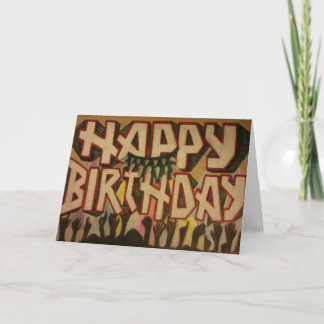 Carte Anniversaire du métal lourd