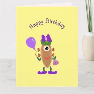 Carte Anniversaire du monstre de la pomme de terre