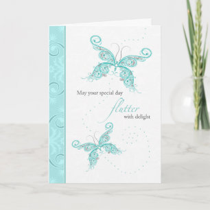 Carte Anniversaire du papillon