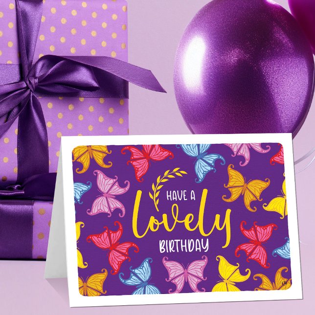 Carte Anniversaire du papillon (Créateur téléchargé)