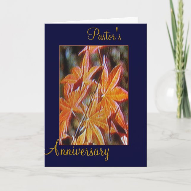 Carte Anniversaire du pasteur (Devant)