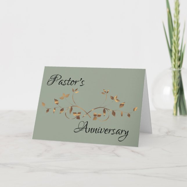 Carte Anniversaire du pasteur (Devant)