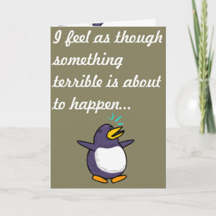 Carte Anniversaire du Penguin