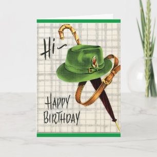Carte Anniversaire du père vintage