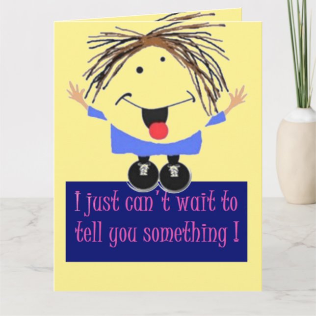 Carte Anniversaire du personnage de dessin (Devant)