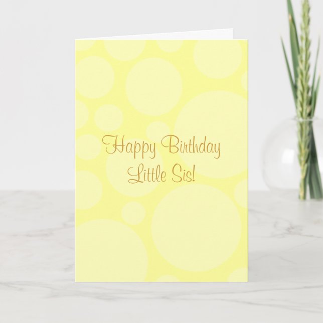 Carte Anniversaire Du Petit Sis ! (Devant)