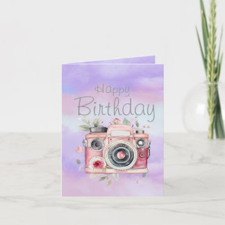 Carte Anniversaire du photographe 