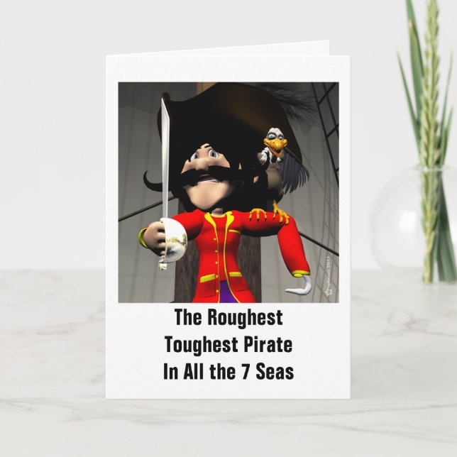 Carte Anniversaire du Pirate (Devant)