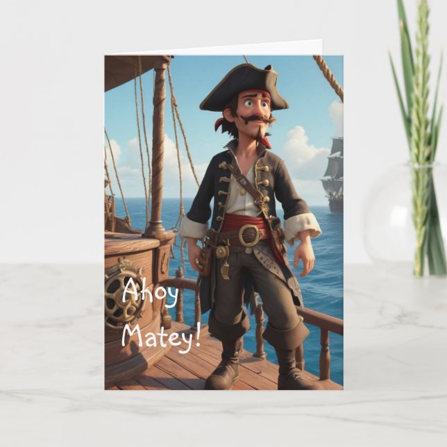 Carte Anniversaire du Pirate (Devant)