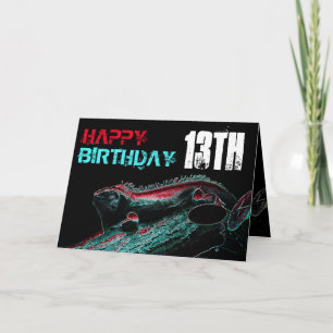 Carte Anniversaire du reptile