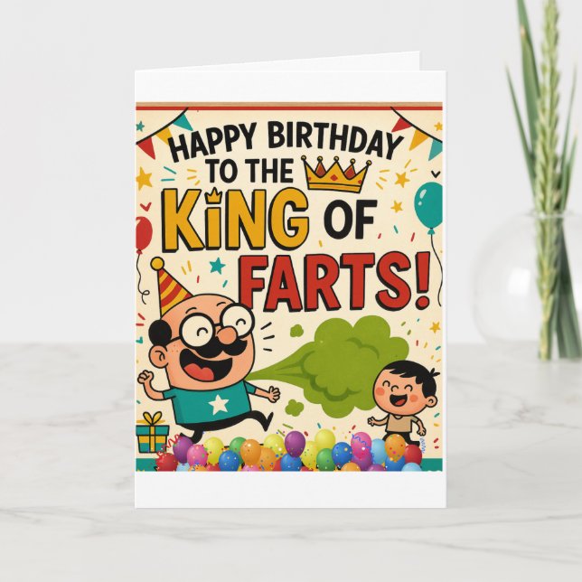 Carte Anniversaire du roi des arts (Devant)