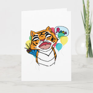 Carte Anniversaire du Tigre