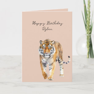Carte Anniversaire du Tigre