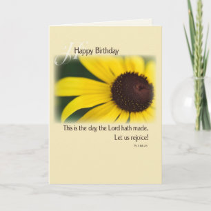 Carte Anniversaire Du Tournesol, Religieux
