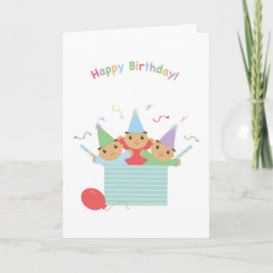 Carte Anniversaire du Triplet