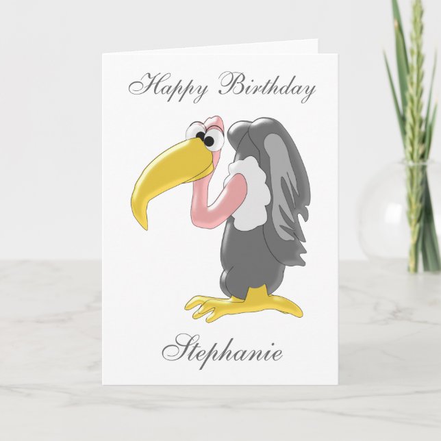 Carte Anniversaire du Vautour (Devant)