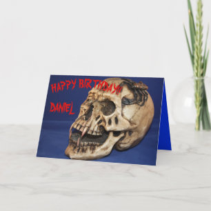 Carte Anniversaire du vieux crâne