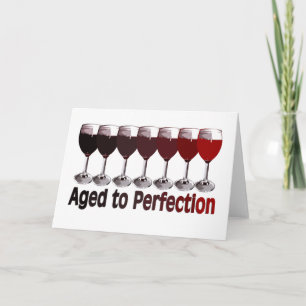 Carte Anniversaire du vin rouge