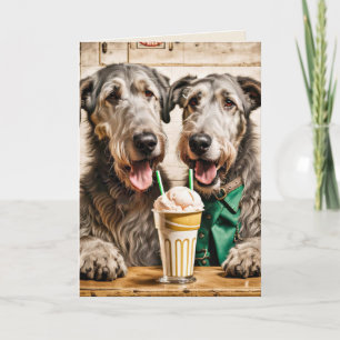 Carte Anniversaire du Wolfhound irlandais