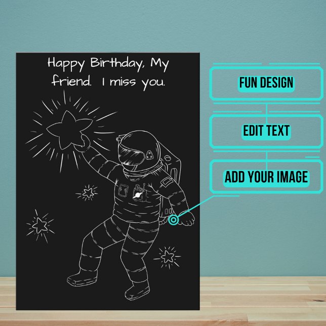 Carte Anniversaire d'un ami sentimental (This sentimental card is for those moments when you are missing a dear friend.)