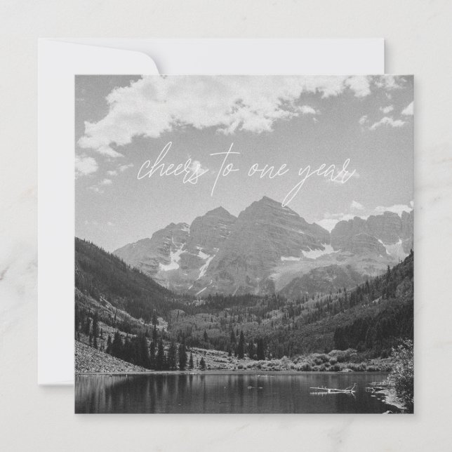 Carte anniversaire d'un an (Devant)