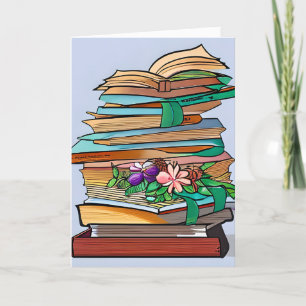Carte Anniversaire d'un auteur de livres