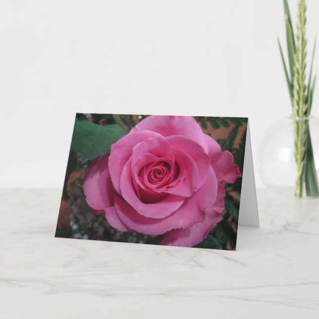 Carte Anniversaire d'une série de roses roses mortes1 (Devant)