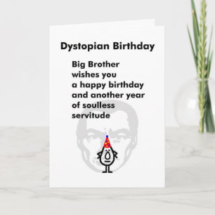 Carte Anniversaire Dystopien - Un Poème D'Anniversaire D