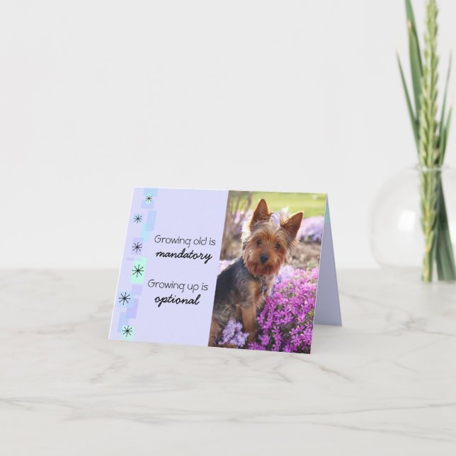 Carte Anniversaire en croissance personnalisable (Devant)