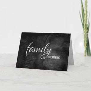 Carte anniversaire en cuir noir pour beau-frère