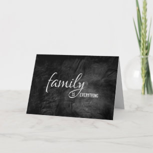 Carte anniversaire en cuir noir pour step papa