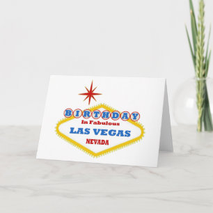 Carte Anniversaire En Fabrique Las Vegas Card