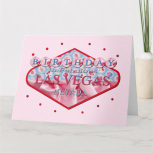 CARTE ANNIVERSAIRE EN FABULOUS LAS VEGAS CARD