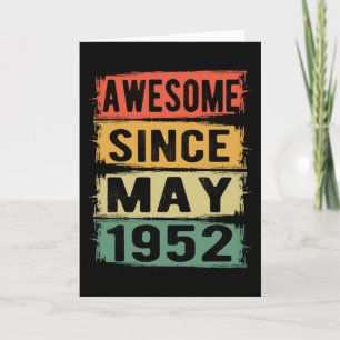Carte Anniversaire En Mai Né En 1952