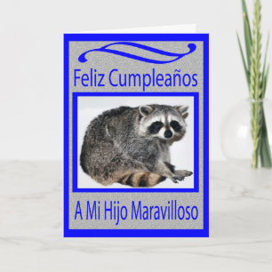 Carte anniversaire espagnol de fils