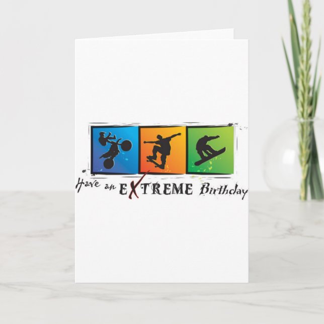 Carte Anniversaire extrême (Devant)