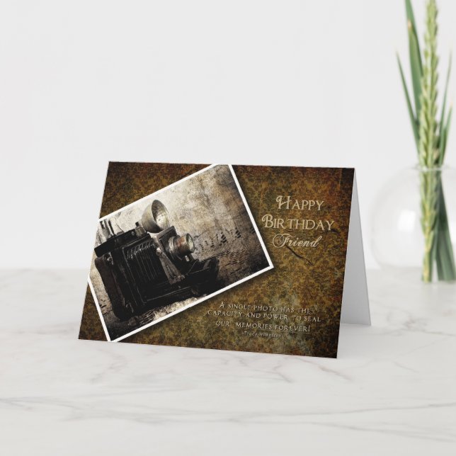 CARTE ANNIVERSAIRE - FAISANT DES SOUVENIRS - (Devant)