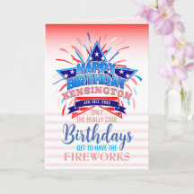 Anniversaire Fantaisiste du 4 Juillet avec Feux d'
