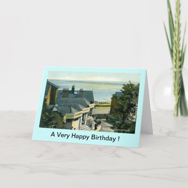 Carte Anniversaire - Felixstowe, Suffolk (Devant)